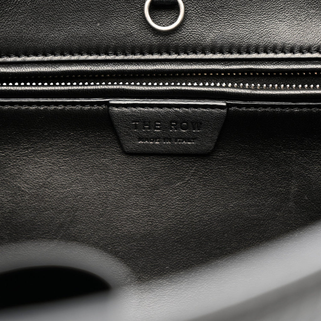 Grained Calfskin Alger Shoulder Bag Black