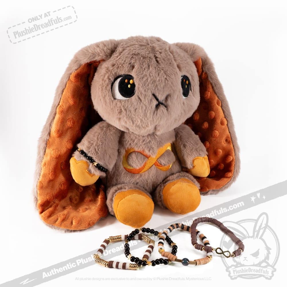 Gold Autism Rabbit Stacking Friendship Bracelet