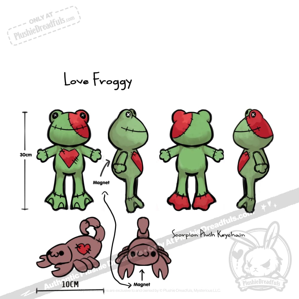 Love Frog - Plush Stuffed Animal