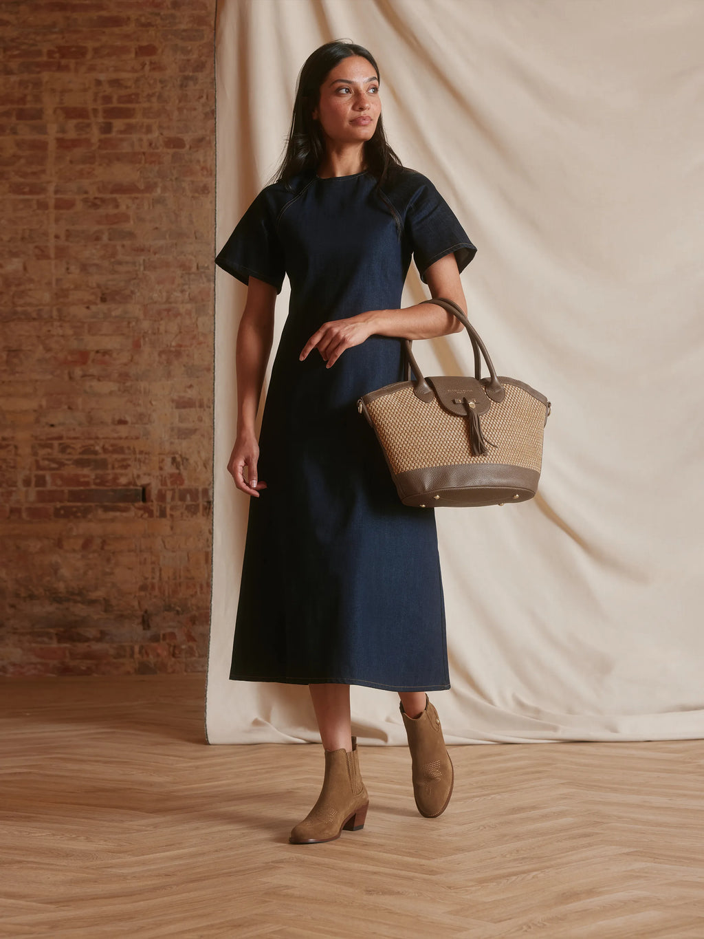 Windsor Basket Bag - Tan