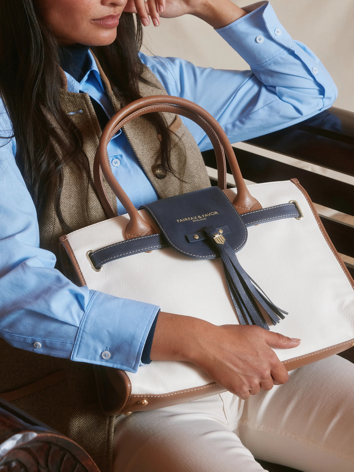 Windsor Handbag - Tri-Colour
